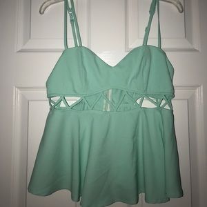 NWOT Sea Foam Green Tank